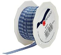 PRÄSENT Nastro Regalo, Cartone, Blu Royal/Bianco, 20-m-Rolle 10 mm
