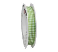 PRÄSENT Vichy - Nastro a Quadretti, 15 mm, 20 m, Colore: Verde Mela