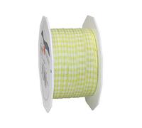 PRÄSENT Vichy - Nastro decorativo per decorazioni e bricolage, 20 m, larghezza 10 mm, nastro a quadretti per decorazioni colorate e confezioni regalo, per occasioni festive