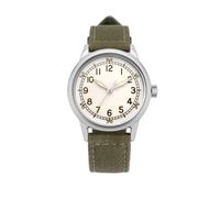 PRAESIDUS | - - Orologi da uomo, Orologi da polso da uomo - A11 Militari - 32 mm, Quadrante Bianco, Cinturino in Tela Verde - Assemblato negli Stati Uniti