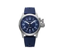 PRAESIDUS | - - Orologi subacquei da uomo, orologi da polso da uomo - militare - cassa 38 mm, quadrante blu sunray, cinturino in caucciù blu tropicale | automatico, regalo