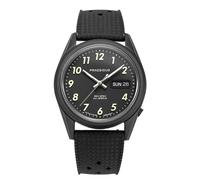 Praesidus REC SPEC Automatico Acciaio Nero Data Silicone Zaffiro Orologio Uomo
