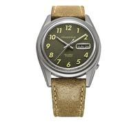 PRAESIDUS REC SPEC Automatico Titanio Day-Date Verde Pelle Militare Orologio Uomo