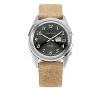 Praesidus REC SPEC OG SUNRAY Automatico Acciaio Nero Pelle Marrone Orologio Uomo