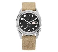 Praesidus REC SPEC OG SUNRAY Automatico Acciaio Nero Pelle Marrone Orologio Uomo