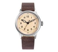 Praesidus Service 38 Automatico Acciaio Bianco antico Militare Orologio Uomo