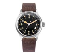 Praesidus Service Automatico Acciaio Pelle Marrone Nero Minerale Orologio Uomo