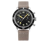 Praesidus Type Cronografo Meccanico Quarzo Acciaio Grigio Pilot Orologio Uomo