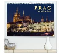 Prag - die goldene Stadt (hochwertiger Premium Wandkalender 2026 DIN A2 quer), Kunstdruck in Hochglanz: Drehscheibe der Kulturen