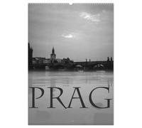 Prag - Praha - Prague (Wandkalender 2026 DIN A2 hoch), CALVENDO Monatskalender: Die goldene Stadt in zeitlosen Schwarzweißfotografien