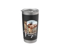 Praga Repubblica Ceca Souvenir Praga Bicchiere termico in acciaio inox doppia parete