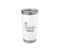 Praga Repubblica Ceca Souvenir Praga Bicchiere termico in acciaio inox doppia parete