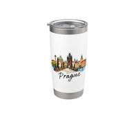 Praga Repubblica Ceca Souvenir Praga Bicchiere termico in acciaio inox doppia parete