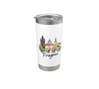 Praga Repubblica Ceca Souvenir Praga Bicchiere termico in acciaio inox doppia parete