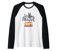 Praga Repubblica Ceca Souvenir Praga Maglia con Maniche Raglan