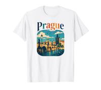 Praga Repubblica Ceca Souvenir Praga Maglietta