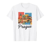 Praga Repubblica Ceca Souvenir Praga Maglietta