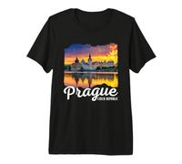 Praga Repubblica Ceca Souvenir Praga Maglietta Premium