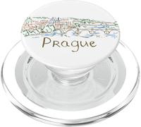 Praga Repubblica Ceca Viaggio Souvenir Storico Città Panorama Regalo PopSockets PopGrip per MagSafe