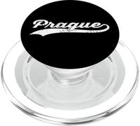 Praga Repubblica Ceca Vintage Cursive Città Nome Vacanza PopSockets PopGrip per MagSafe