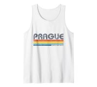 Prague Czech Republic Retro Souvenir Vacanze Repubblica Ceca Canotta