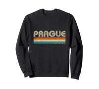 Prague Czech Republic Retro Souvenir Vacanze Repubblica Ceca Felpa