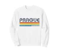 Prague Czech Republic Retro Souvenir Vacanze Repubblica Ceca Felpa