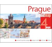 Prague PopOut Map - pocket size, pop up map of Prague city centre