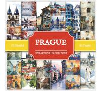 Prague Scrapbook Paper Book: 230+ Watercolor Images of Sights & Landmarks | Collage Ephemera, Junk Journaling, Travel Scrapbooking & Art Projects