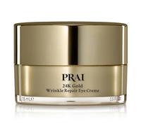 PRAI 24K Gold Wrinkle Repair Crema Contorno Occhi 15ml - Formula Anti-Età con Acido Ialuronico, Vitamine C ed E - Infusa d’Oro, riduce rughe