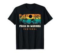 Praia da Marinha Portogallo Algarve Spiaggia Tramonto Design Maglietta