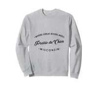 Prairie du Chien Wi Dove Si incontrano i Grandi fiumi Felpa