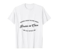 Prairie du Chien Wi Dove Si incontrano i Grandi fiumi Maglietta