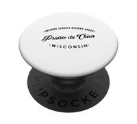 Prairie du Chien WI dove si incontrano i grandi fiumi PopSockets PopGrip Adesivo