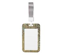 Prairie Ghost Camo stampato ID Protector Bage clip carino porta carta d'identità, porta badge con cordino per impiegati in ufficio