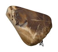 Prairie Lion - Coprisedile per bicicletta, imbottito, extra largo, per donne e uomini, comodo, impermeabile, con coulisse, adatto per strada, montagna, esercizio, spin