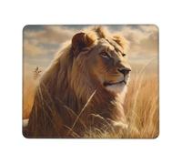 Prairie Lion Mouse Pad Morbido Tappetino per Mouse Durevoli Tappetino Scrivania for Computer Ufficio Accessori Scrivania 25X30Cm