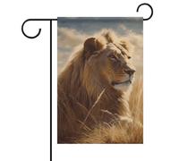 Prairie Lion Summer Garden Flag Double Face 30,5 x 45,7 cm bandiere da giardino primavera sole bandiere da giardino benvenuto stagionale bandiera all'aperto decorazione