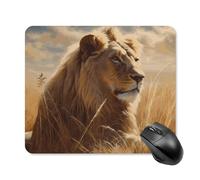 Prairie Lion - Tappetino per mouse quadrato per computer portatile, con base in gomma antiscivolo, 25 x 30 cm, ultra sottile, per computer, laptop, accessori da scrivania da ufficio