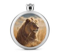 Prairie Lion Whisky, piccola fiaschetta portatile da viaggio per liquori, in acciaio inox, a prova di perdite, per feste di nozze, testimone dello sposo, regalo per damigella d'onore, 141,7 g