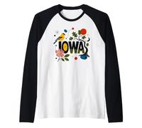 Prairie Sunshine e Uccelli canori Maglia con Maniche Raglan