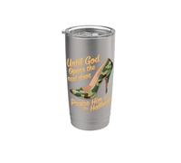 Praise God In Hallway Until He Opens Next Door - Bicchiere termico in acciaio inox doppia parete