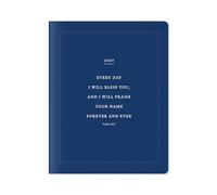 Praise His Name, Navy Blue Edition - 2027 17-Month Bible Memory Planner Softcover, August 2026 - December 2027, 7.75" x 9.75, monthly layout, premium ... Standard Bible, LSB, list of names of God