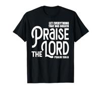 Praise The Lord Bible Verse Shirt Christian Jesus Shirts Maglietta