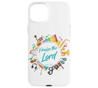 Praise The LORD - Psalm 150:6 Christian Church Worship Color Custodia per iPhone 15 Plus