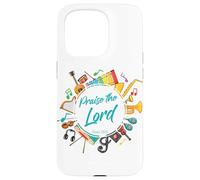 Praise The LORD - Psalm 150:6 Christian Church Worship Color Custodia per iPhone 15 Pro
