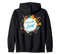 Praise The Lord - Psalm 150:6 Christian Church Worship Color Felpa con Cappuccio