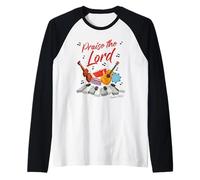 Praise The Lord - Psalm 150:6 Christian Church Worship Color Maglia con Maniche Raglan
