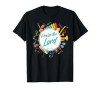 Praise The Lord - Psalm 150:6 Christian Church Worship Color Maglietta
