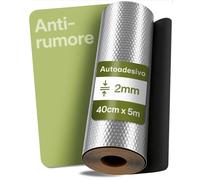 Praknu Alubutyl Isolante Insonorizzante per Auto 2 mm - 40 × 500 cm Tappetino Anti-Risonanza Autoadesivo - per un’Abitacolo più Silenzioso e una Migliore Acustica - per Auto, Camper, Camion & Furgone